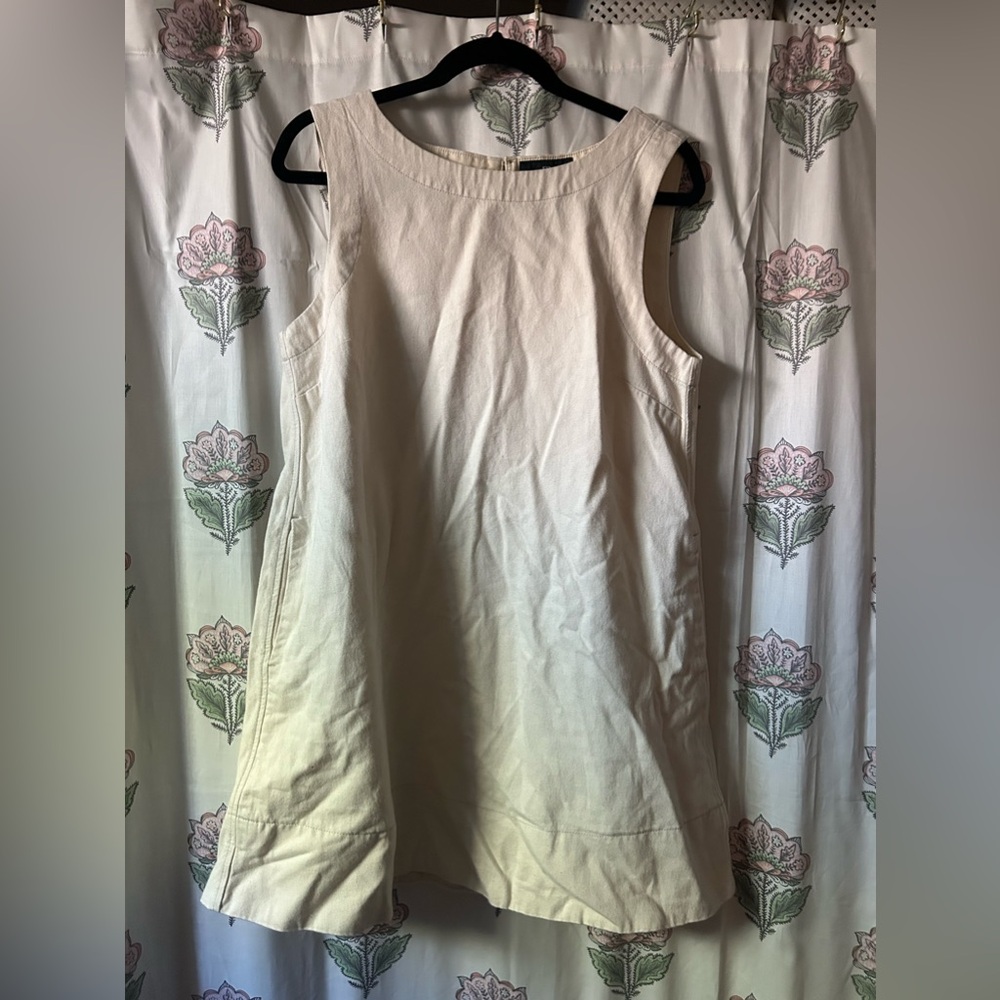 Banana republic denim cream mini dress